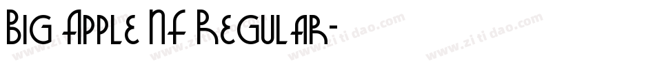 Big Apple NF Regular字体转换
